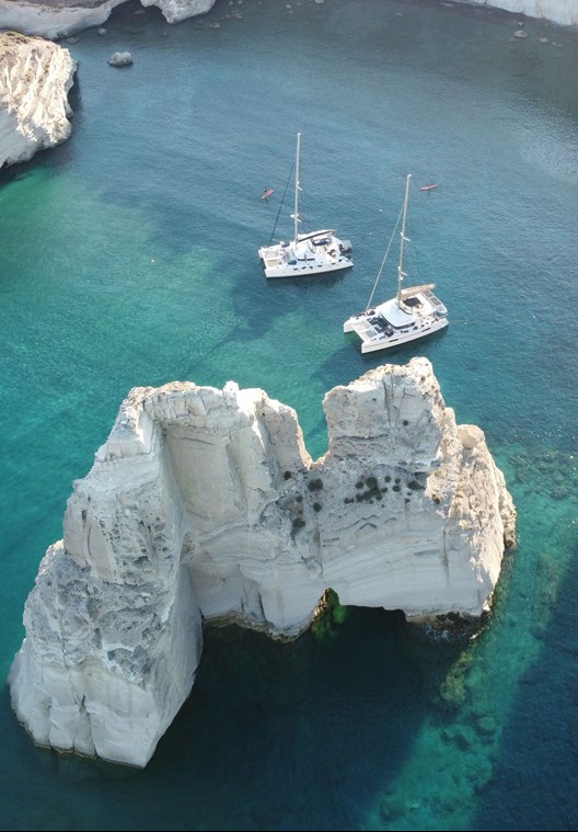 milos sailing catamaran