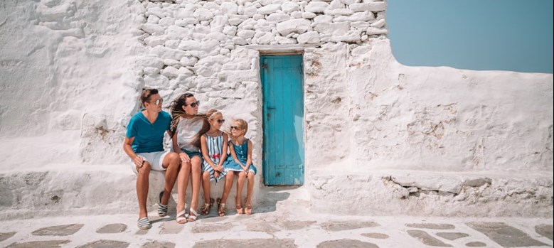 Cyclades catamaran family sailing