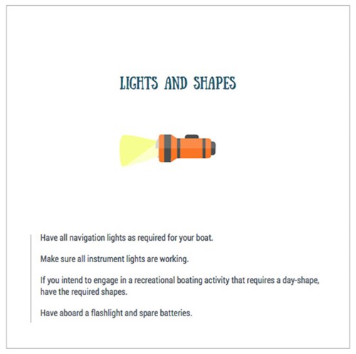 navigation lights of boats
